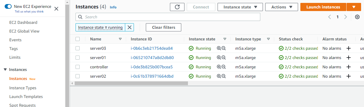 ec2 aws console